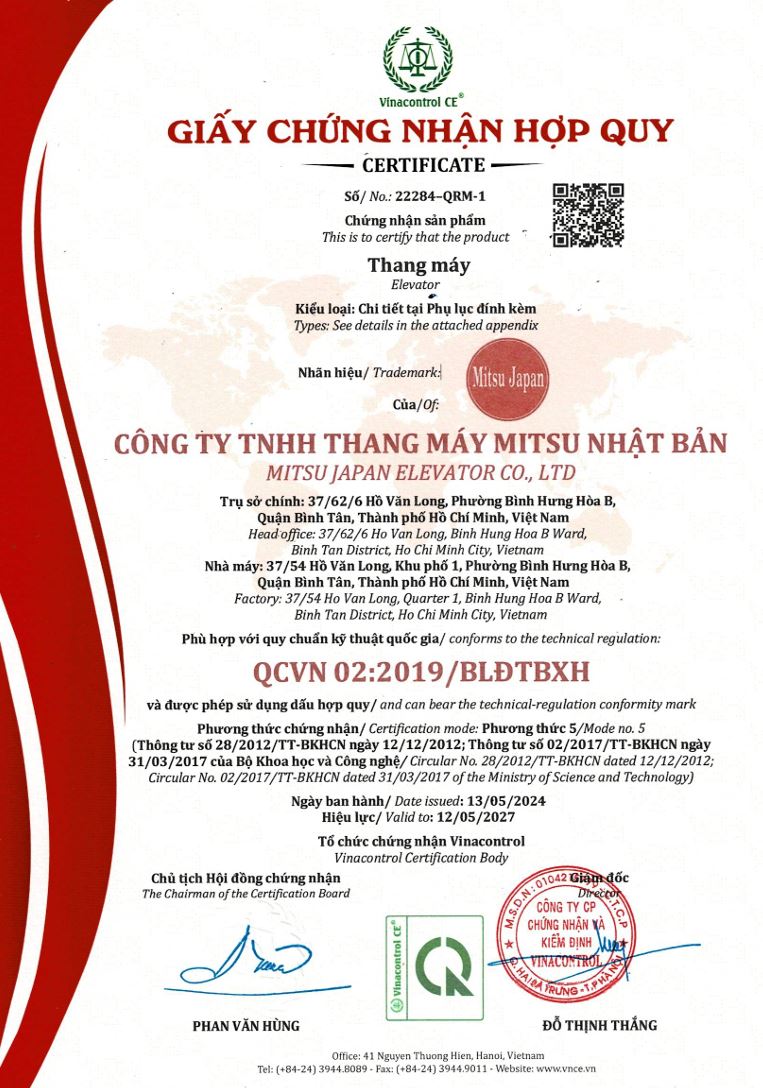 giấy chứng nhận hợp quy QCVN 02:2019/BCT