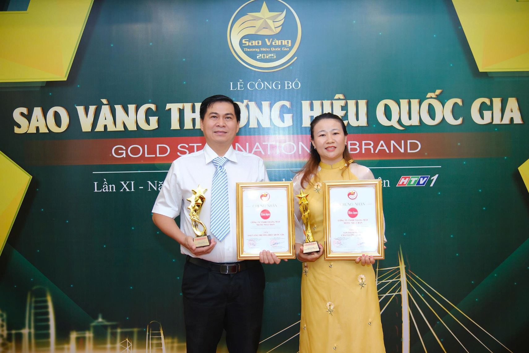 nhận giải thưởng sao vàng thương hiệu quốc gia 2025